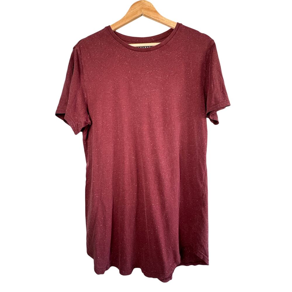 Pacsun Men's Small Red Speckled Scallop Tee